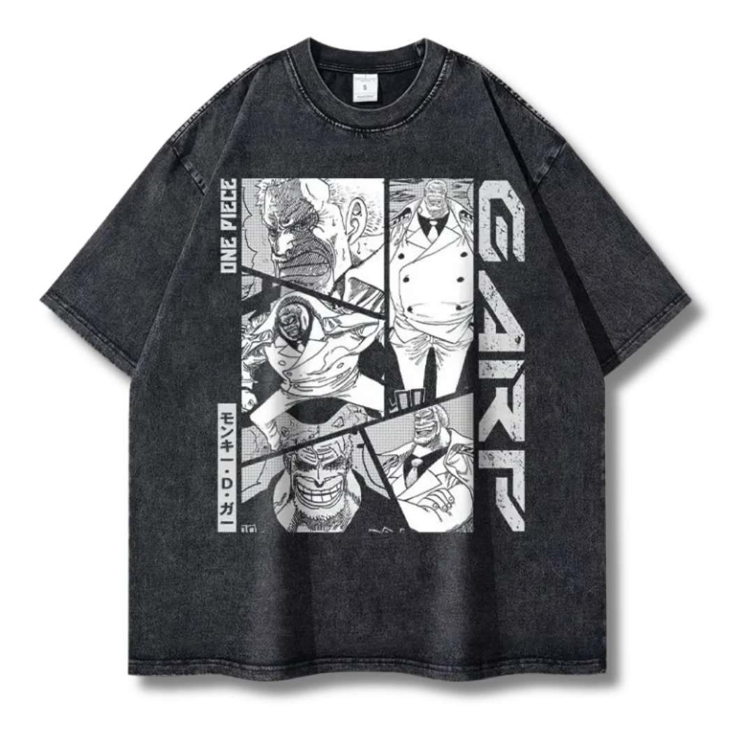 One Piece "Garp" Washed Tee - Kakkoe.com - #tag1# - #tag2# - #tag3# - #tag4#