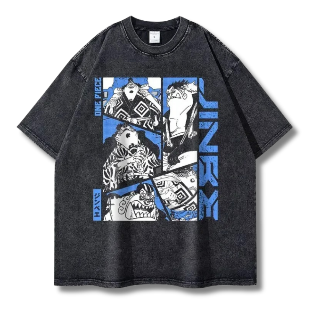 One Piece "Jinbe I" Washed Tee - Kakkoe.com - #tag1# - #tag2# - #tag3# - #tag4#