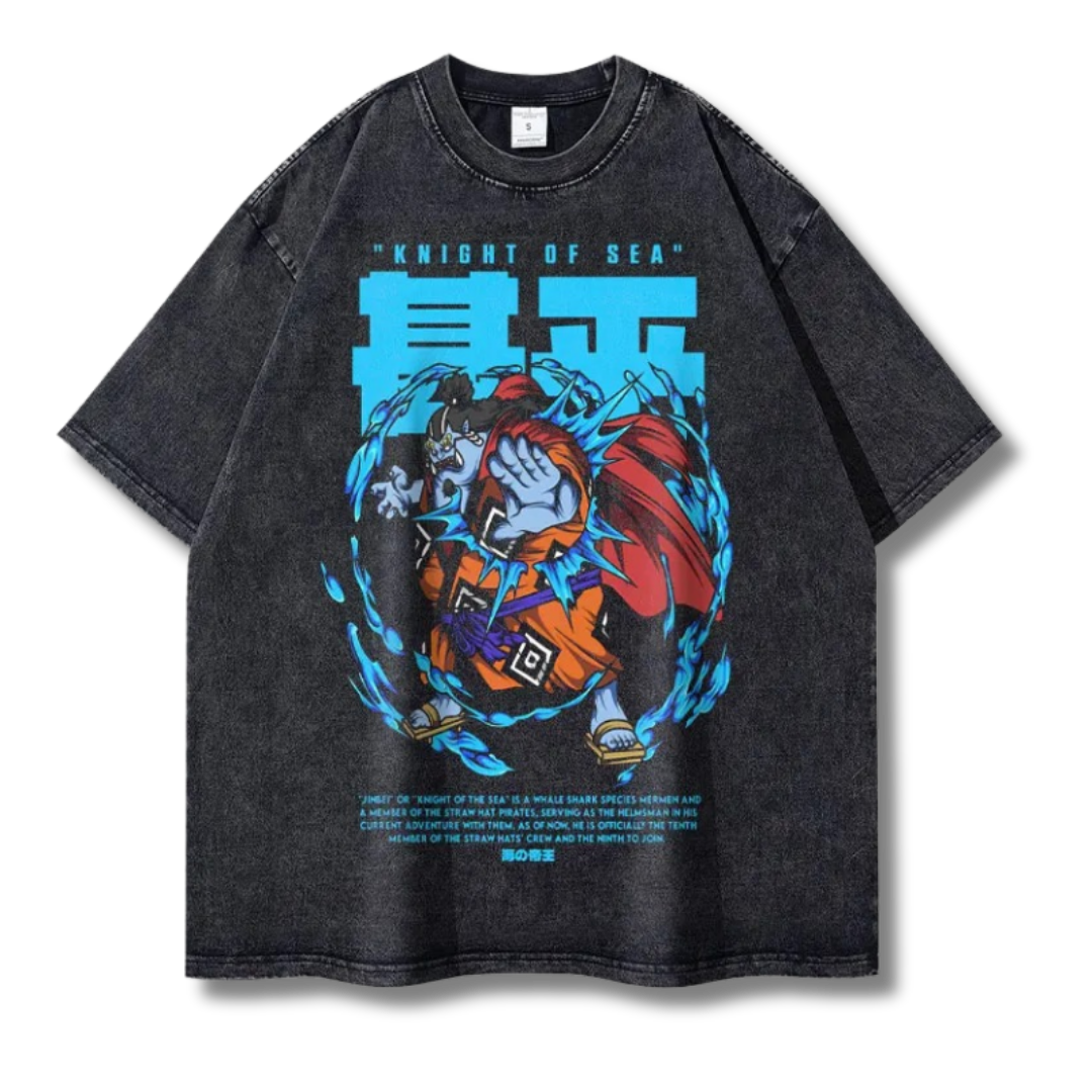 One Piece "Jinbe" Washed Tee - Kakkoe.com - #tag1# - #tag2# - #tag3# - #tag4#