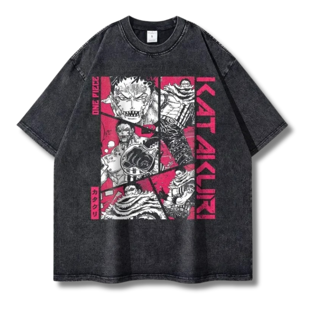 One Piece "Katakuri I" Washed Tee - Kakkoe.com - #tag1# - #tag2# - #tag3# - #tag4#