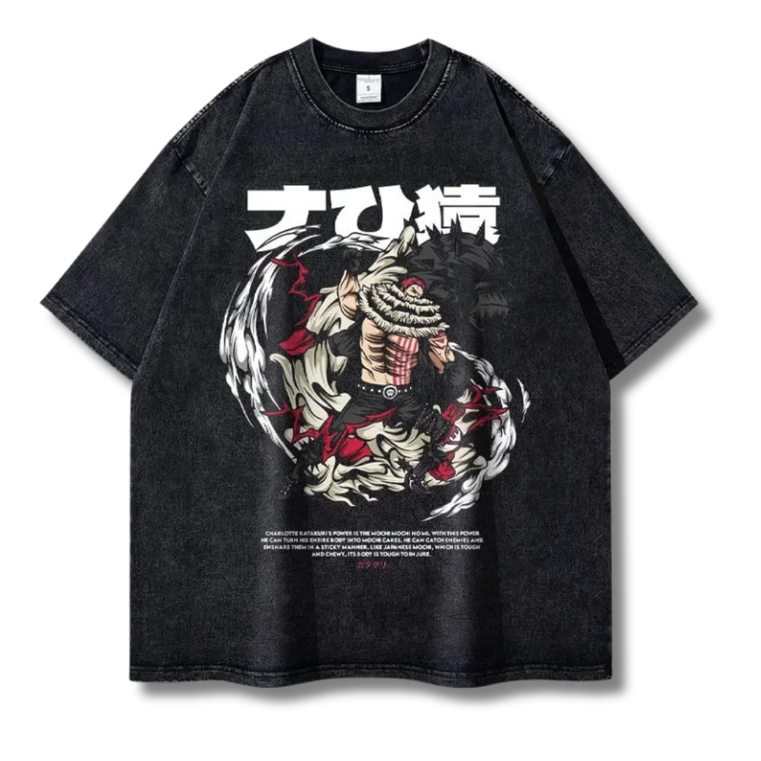 One Piece "Katakuri" Washed Tee - Kakkoe.com - #tag1# - #tag2# - #tag3# - #tag4#