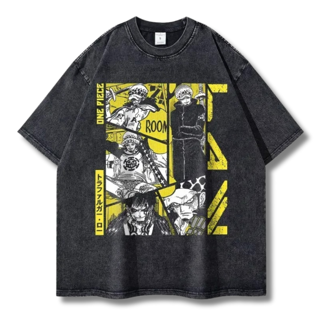 One Piece "Law" Washed Tee - Kakkoe.com - #tag1# - #tag2# - #tag3# - #tag4#
